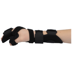 SPLINT FOR PALM AND FOREARM WITH THUMB SPICA Qmed Zápěstní ortéza s podporou prstů a dlahou pro palec