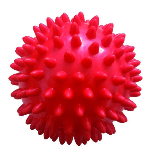 Masážní míček Qmed, červený o průměru 9 cm