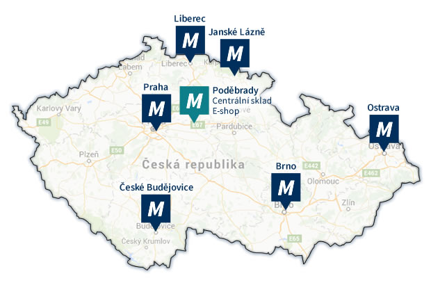 mapa ČR